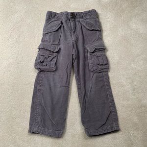 baby gap 4T boys gray corduroy cargo pants